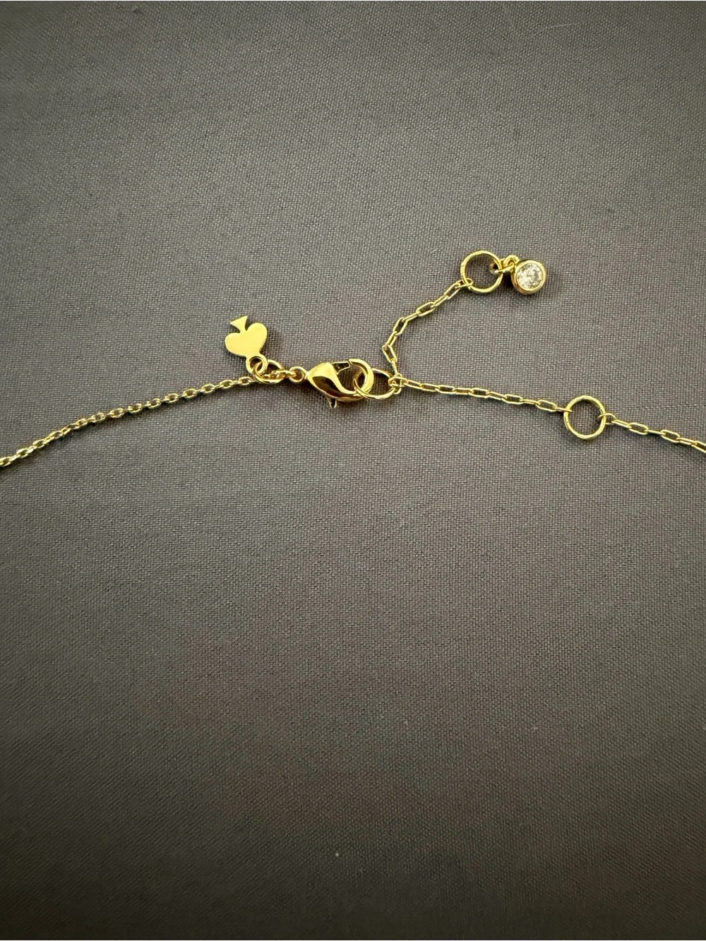 Kate Spade All Tied Up Pave Mini Pendant Necklace